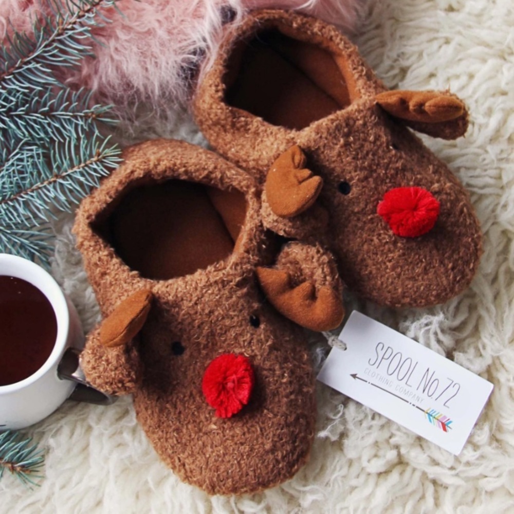 Cozy Reindeer Slippers